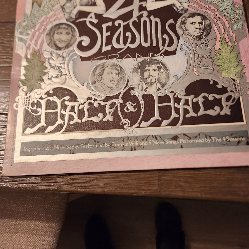 Vintage Frankie Valli & The 4 Seasons Half & Half Black Vinyl LP 1970 - Picture 3 of 16